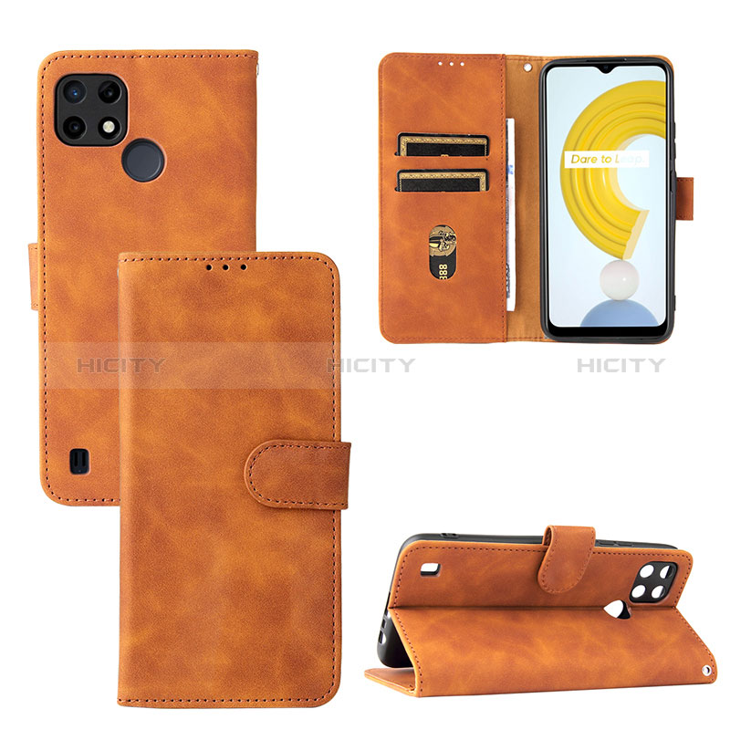 Handytasche Stand Schutzhülle Flip Leder Hülle L08Z für Realme C21Y