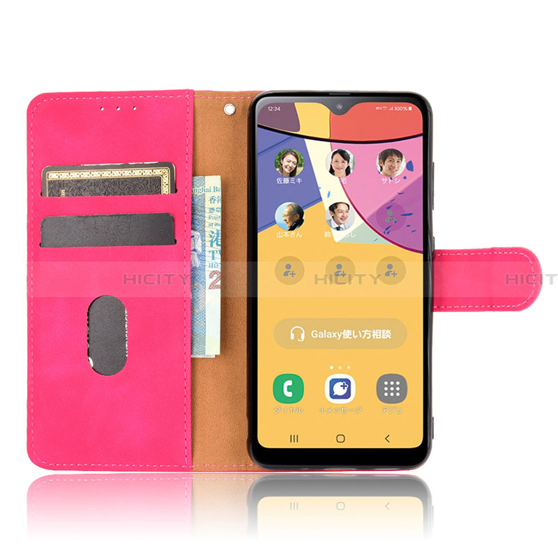 Handytasche Stand Schutzhülle Flip Leder Hülle L08Z für Samsung Galaxy A21 SC-42A groß