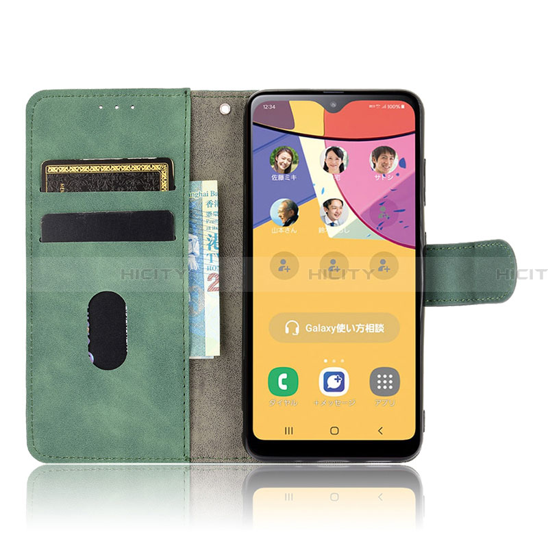 Handytasche Stand Schutzhülle Flip Leder Hülle L08Z für Samsung Galaxy A21 SC-42A groß