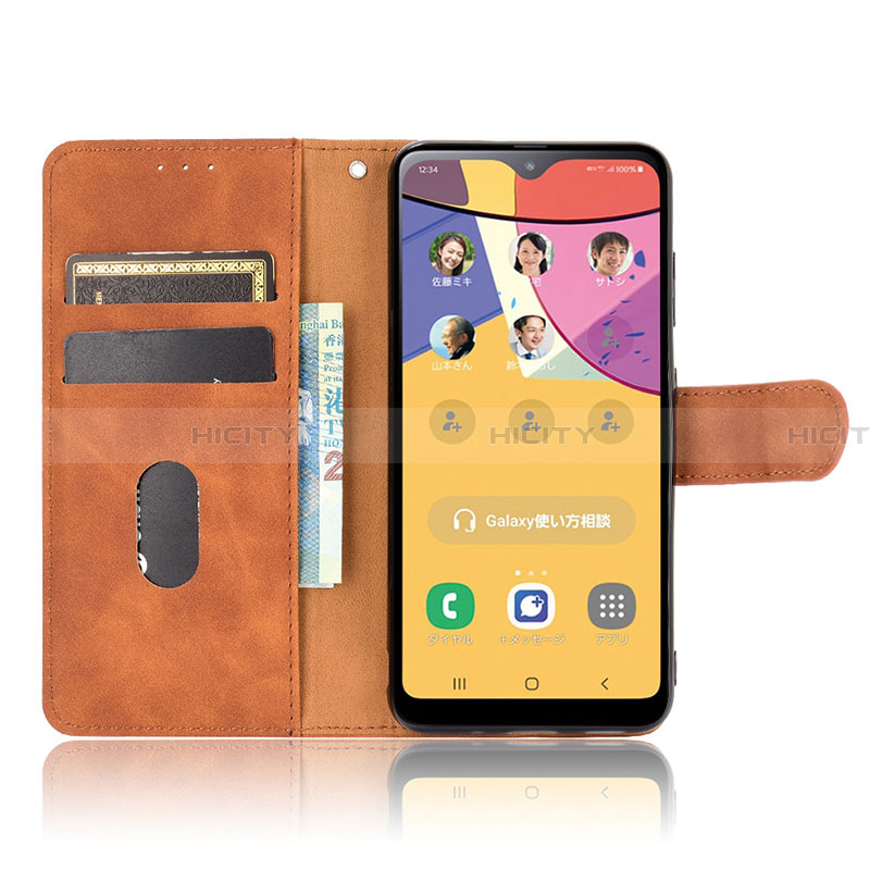 Handytasche Stand Schutzhülle Flip Leder Hülle L08Z für Samsung Galaxy A21 SC-42A groß