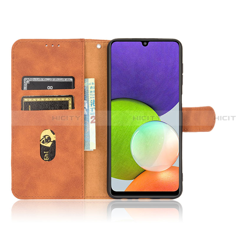 Handytasche Stand Schutzhülle Flip Leder Hülle L08Z für Samsung Galaxy A22 4G groß