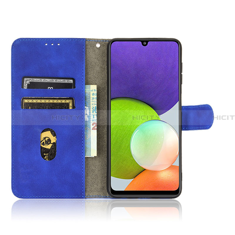 Handytasche Stand Schutzhülle Flip Leder Hülle L08Z für Samsung Galaxy A22 4G groß