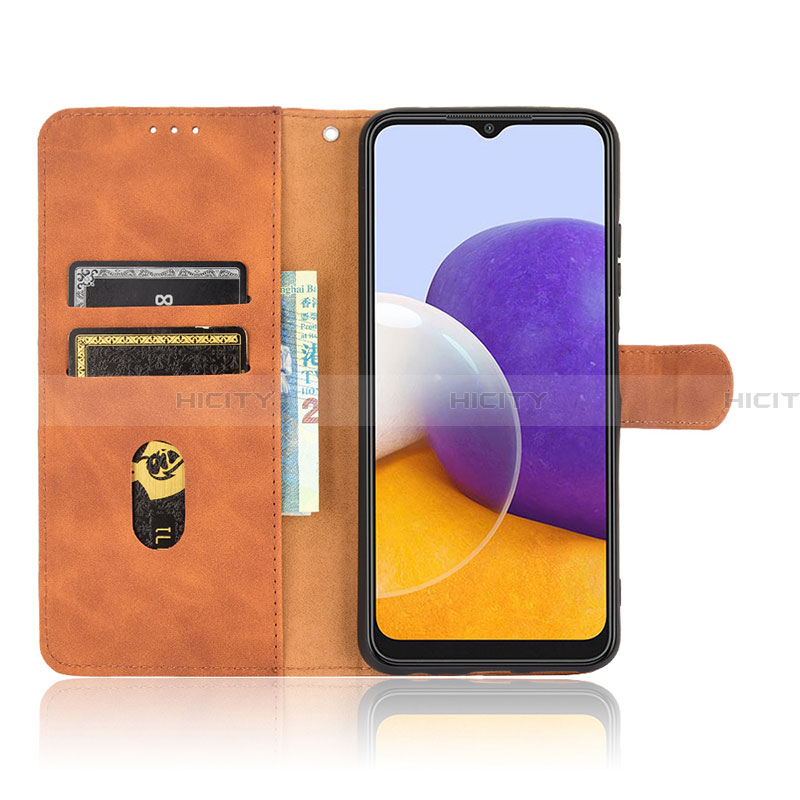 Handytasche Stand Schutzhülle Flip Leder Hülle L08Z für Samsung Galaxy A22 5G groß