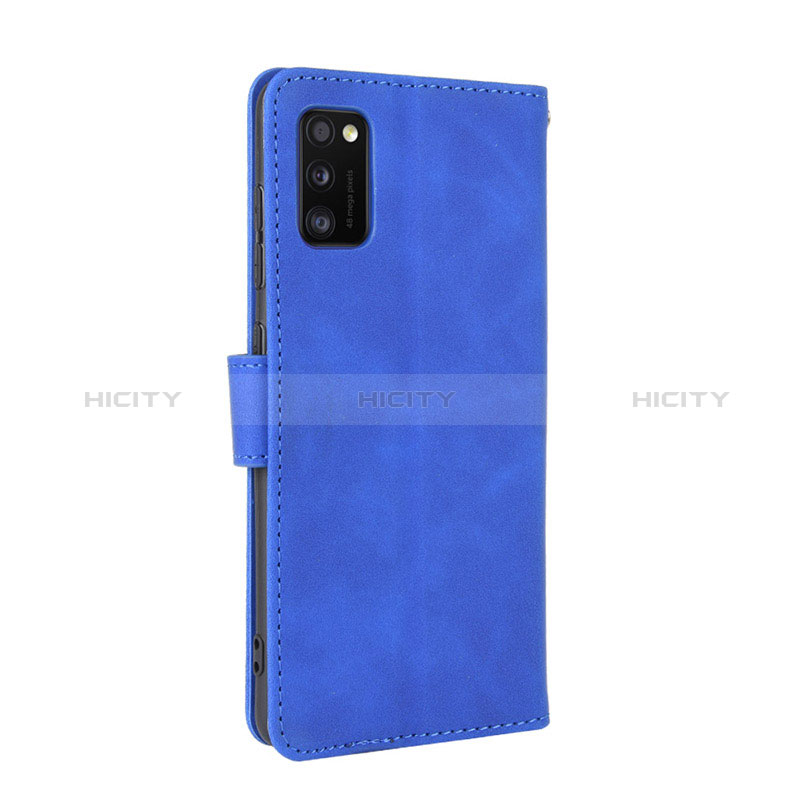 Handytasche Stand Schutzhülle Flip Leder Hülle L08Z für Samsung Galaxy A41 Blau Plus