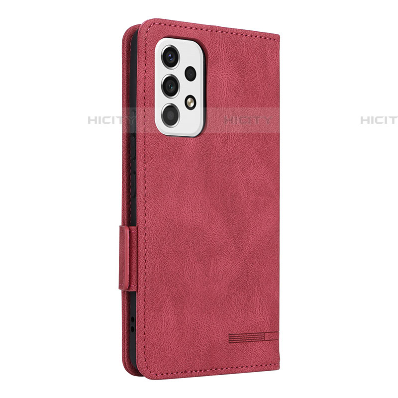 Handytasche Stand Schutzhülle Flip Leder Hülle L08Z für Samsung Galaxy A53 5G Rot Plus