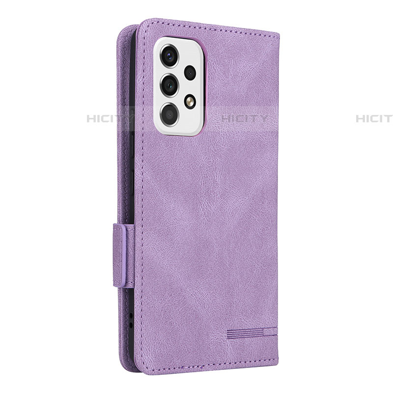 Handytasche Stand Schutzhülle Flip Leder Hülle L08Z für Samsung Galaxy A53 5G Violett