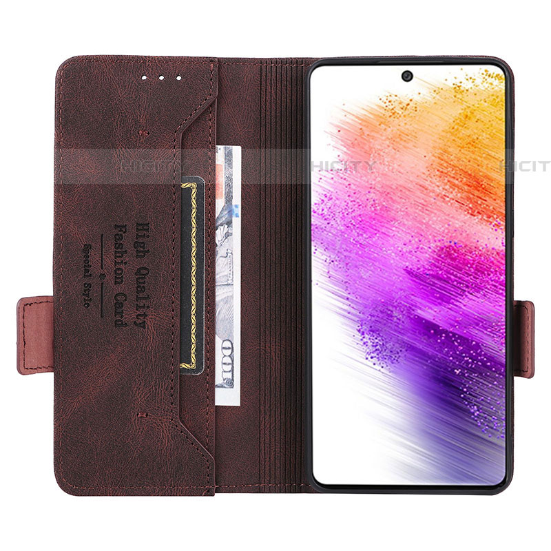 Handytasche Stand Schutzhülle Flip Leder Hülle L08Z für Samsung Galaxy A73 5G groß