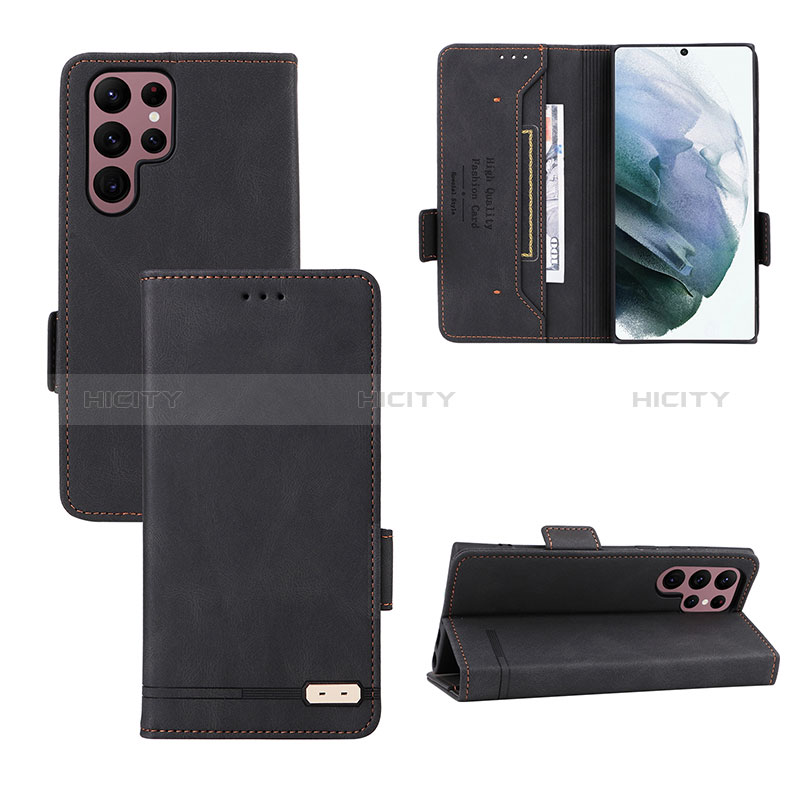 Handytasche Stand Schutzhülle Flip Leder Hülle L08Z für Samsung Galaxy S22 Ultra 5G