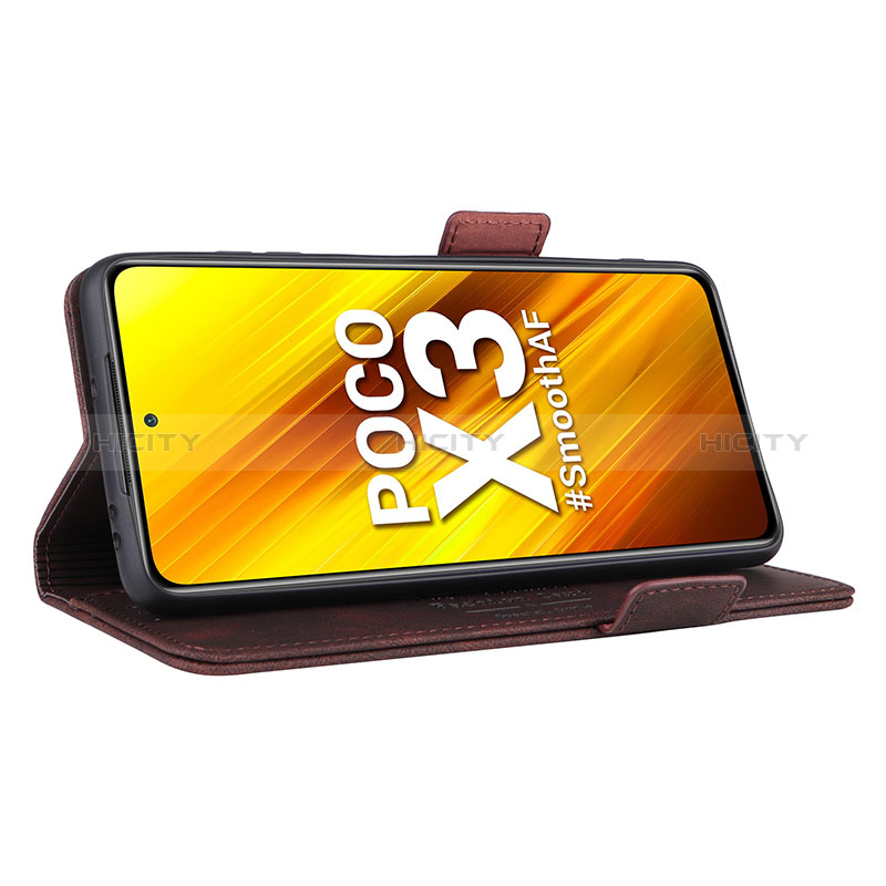 Handytasche Stand Schutzhülle Flip Leder Hülle L08Z für Xiaomi Poco X3 NFC groß