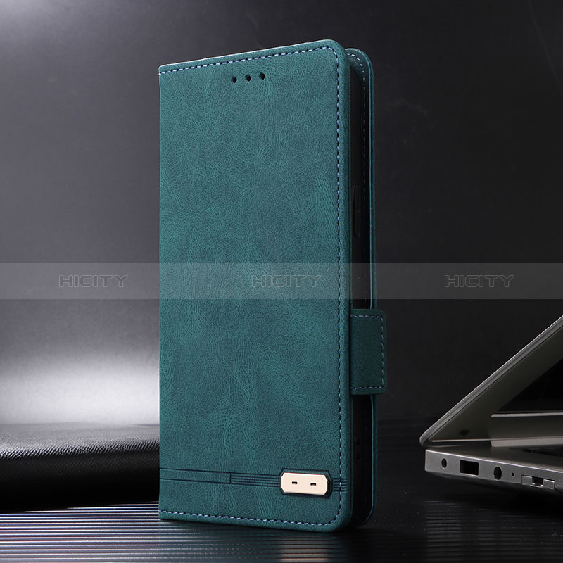 Handytasche Stand Schutzhülle Flip Leder Hülle L08Z für Xiaomi Redmi 10 India Grün