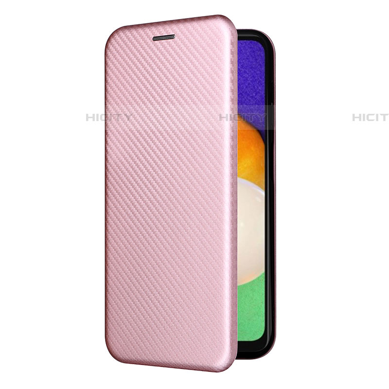 Handytasche Stand Schutzhülle Flip Leder Hülle L09Z für Samsung Galaxy A04s Rosegold Plus