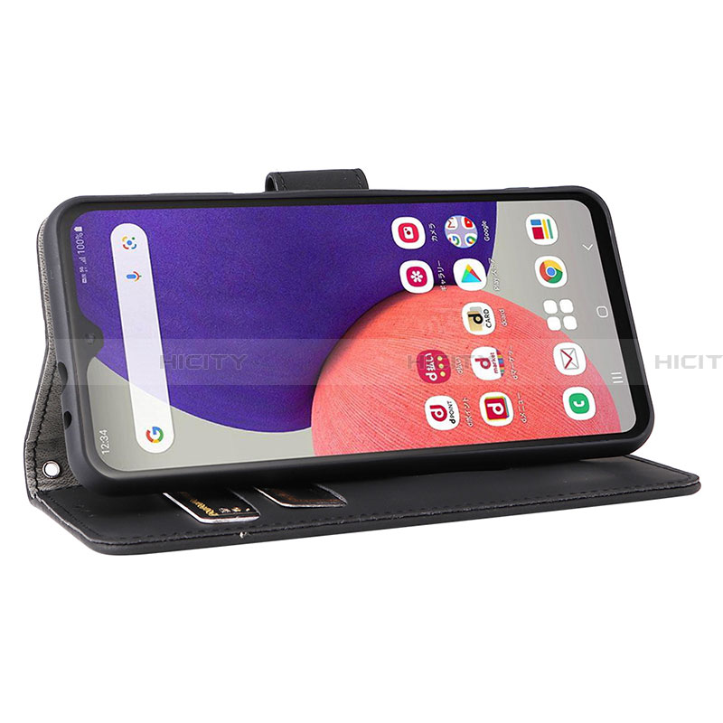 Handytasche Stand Schutzhülle Flip Leder Hülle L09Z für Samsung Galaxy A22 5G SC-56B groß