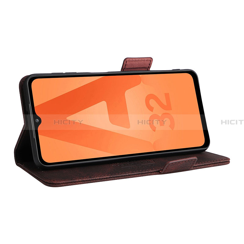 Handytasche Stand Schutzhülle Flip Leder Hülle L09Z für Samsung Galaxy A32 4G groß