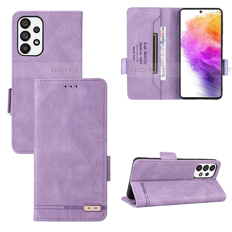 Handytasche Stand Schutzhülle Flip Leder Hülle L09Z für Samsung Galaxy A73 5G groß