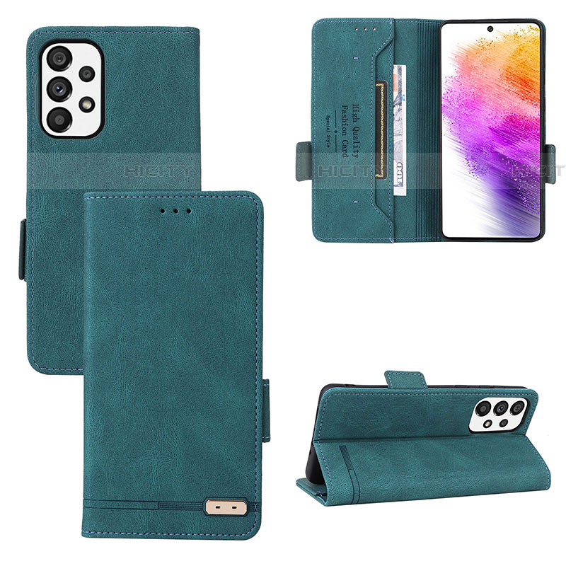 Handytasche Stand Schutzhülle Flip Leder Hülle L09Z für Samsung Galaxy A73 5G groß