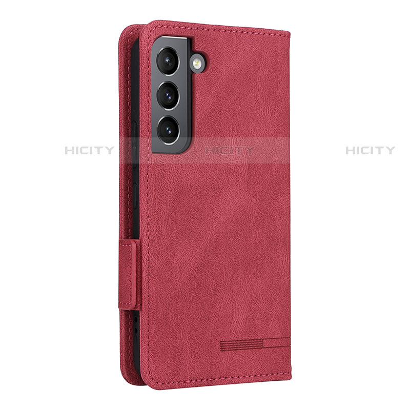 Handytasche Stand Schutzhülle Flip Leder Hülle L09Z für Samsung Galaxy S21 FE 5G Rot