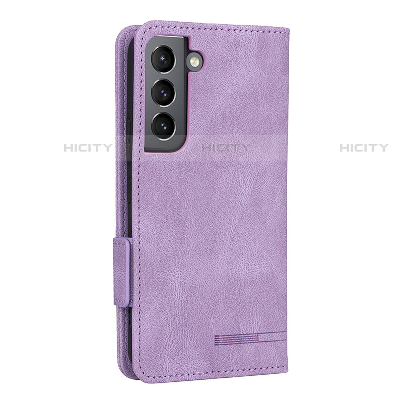 Handytasche Stand Schutzhülle Flip Leder Hülle L09Z für Samsung Galaxy S21 Plus 5G Violett