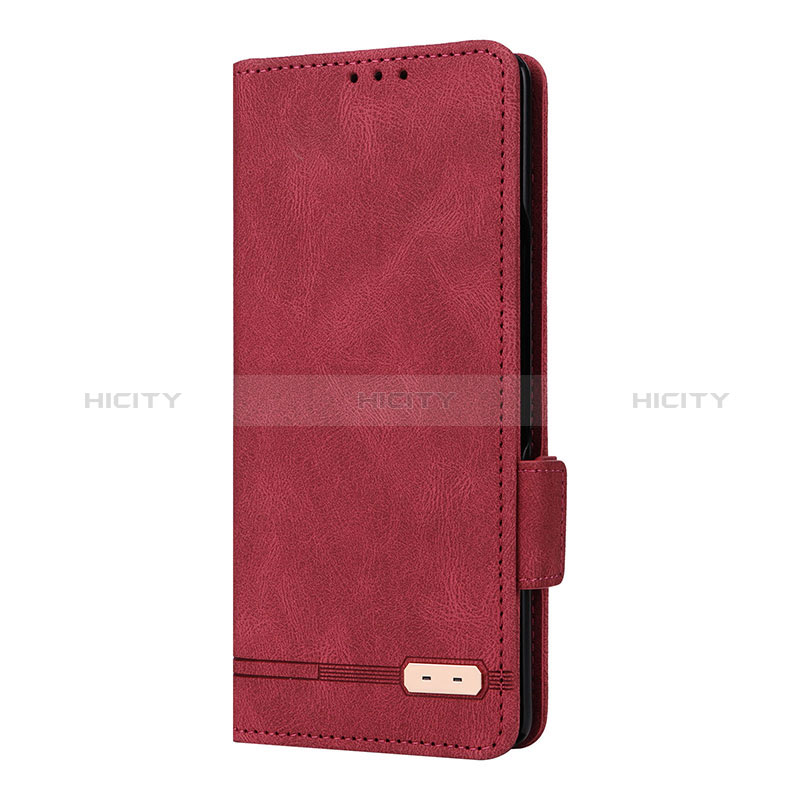 Handytasche Stand Schutzhülle Flip Leder Hülle L09Z für Samsung Galaxy Z Fold2 5G Rot