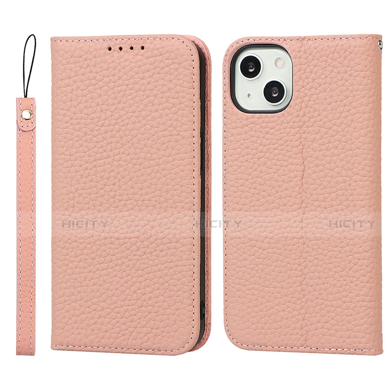 Handytasche Stand Schutzhülle Flip Leder Hülle L10 für Apple iPhone 13 Mini Rosegold