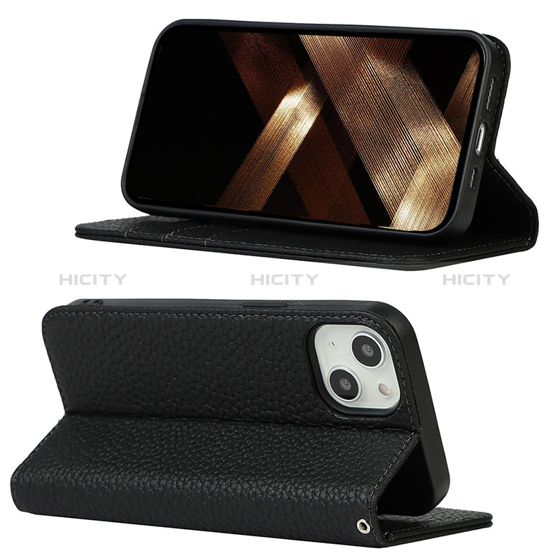 Handytasche Stand Schutzhülle Flip Leder Hülle L10 für Apple iPhone 15 groß