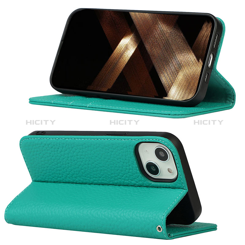 Handytasche Stand Schutzhülle Flip Leder Hülle L10 für Apple iPhone 15 groß