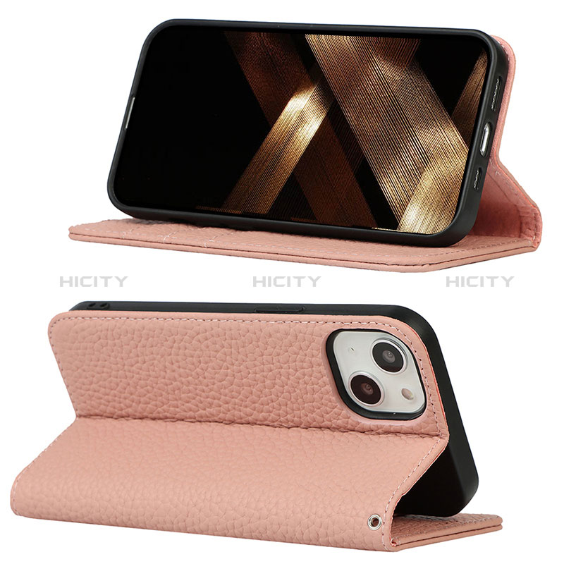 Handytasche Stand Schutzhülle Flip Leder Hülle L10 für Apple iPhone 15 groß