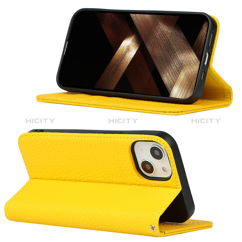 Handytasche Stand Schutzhülle Flip Leder Hülle L10 für Apple iPhone 15 groß