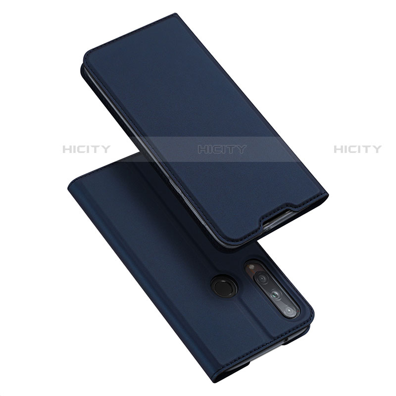 Handytasche Stand Schutzhülle Flip Leder Hülle L10 für Huawei Y7p Blau Plus