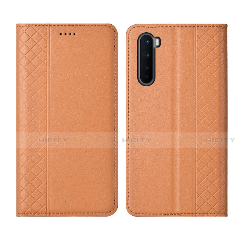 Handytasche Stand Schutzhülle Flip Leder Hülle L10 für OnePlus Nord Orange Plus