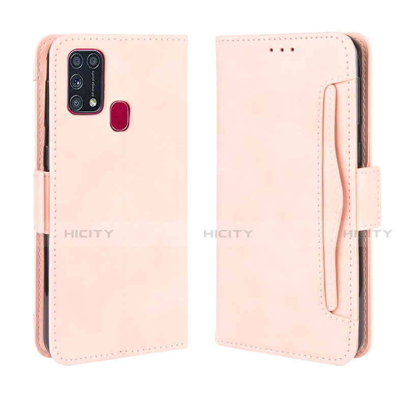 Handytasche Stand Schutzhülle Flip Leder Hülle L10 für Samsung Galaxy M21s Rosa