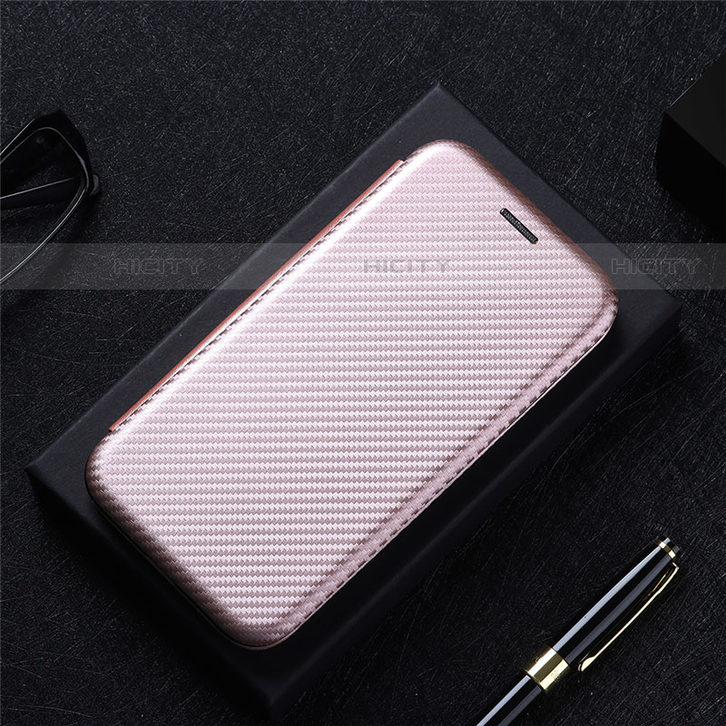 Handytasche Stand Schutzhülle Flip Leder Hülle L10Z für Samsung Galaxy S21 Plus 5G Rosegold