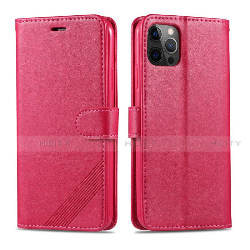 Handytasche Stand Schutzhülle Flip Leder Hülle L11 für Apple iPhone 12 Pro Max Pink Plus