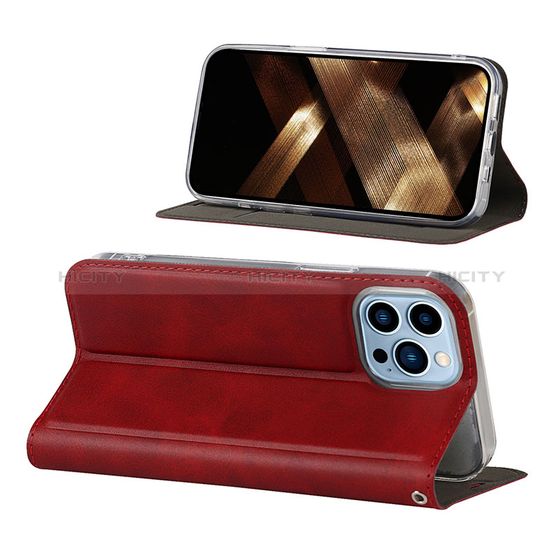 Handytasche Stand Schutzhülle Flip Leder Hülle L11 für Apple iPhone 14 Pro groß