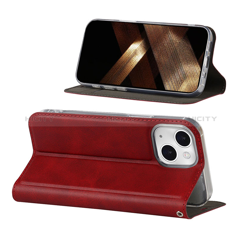 Handytasche Stand Schutzhülle Flip Leder Hülle L11 für Apple iPhone 15 groß