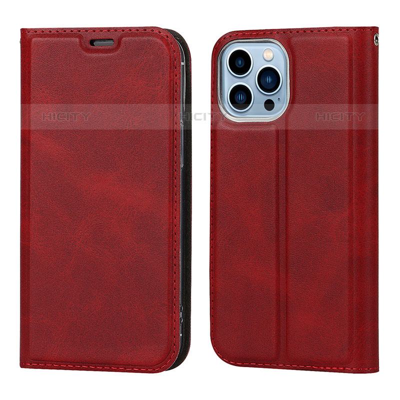 Handytasche Stand Schutzhülle Flip Leder Hülle L11 für Apple iPhone 16 Pro Max Rot