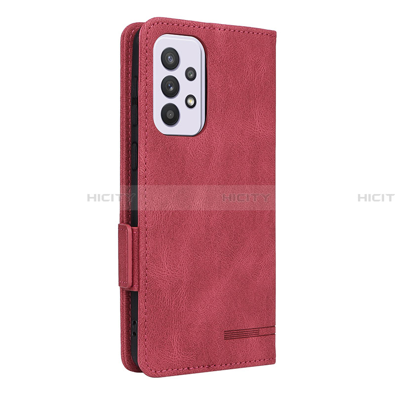 Handytasche Stand Schutzhülle Flip Leder Hülle L11Z für Samsung Galaxy A33 5G Rot