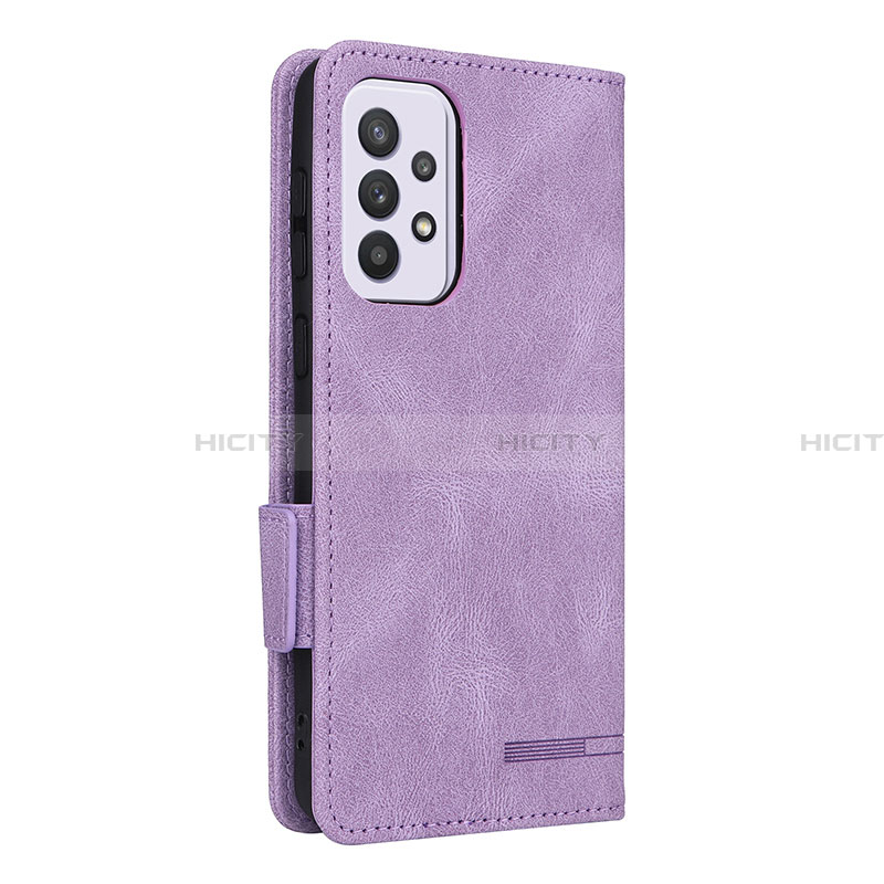 Handytasche Stand Schutzhülle Flip Leder Hülle L11Z für Samsung Galaxy A33 5G Violett