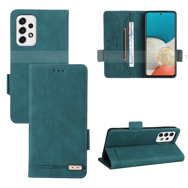 Handytasche Stand Schutzhülle Flip Leder Hülle L11Z für Samsung Galaxy A53 5G groß