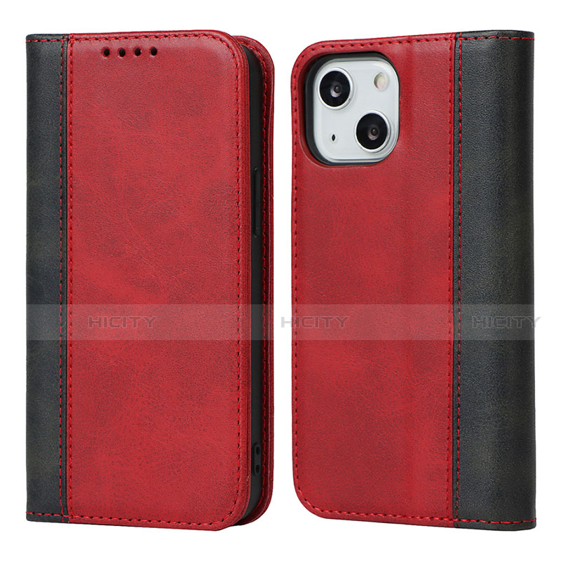 Handytasche Stand Schutzhülle Flip Leder Hülle L12 für Apple iPhone 13 Mini Rot