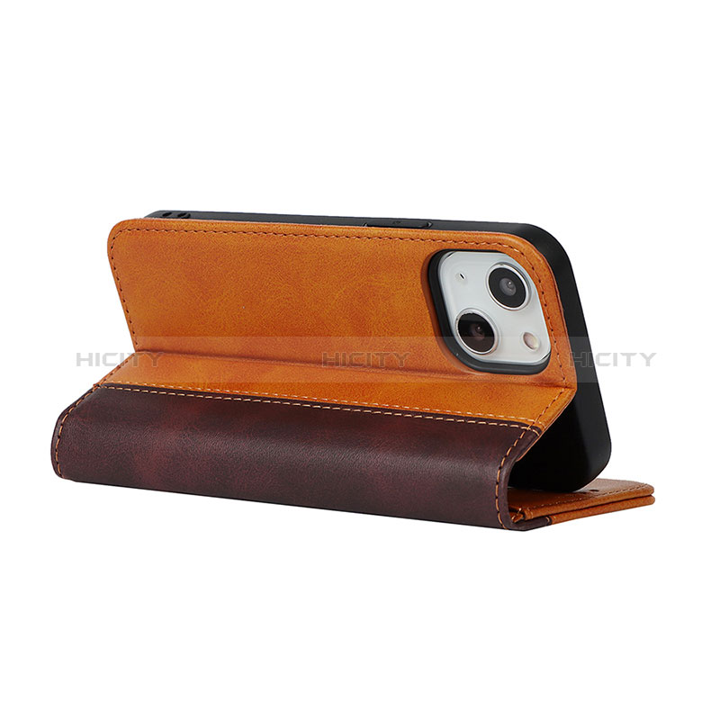 Handytasche Stand Schutzhülle Flip Leder Hülle L12 für Apple iPhone 15 groß