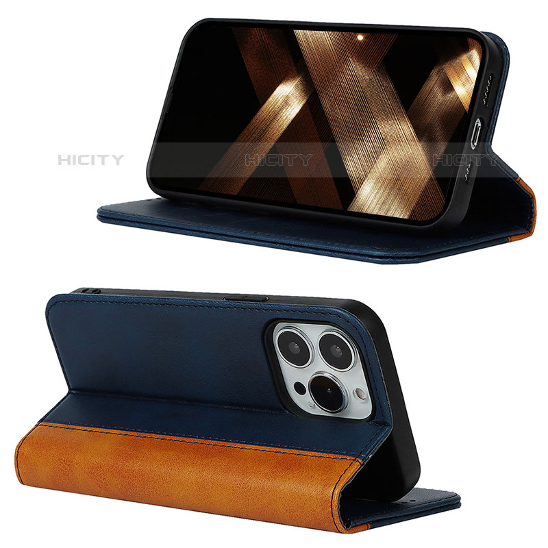 Handytasche Stand Schutzhülle Flip Leder Hülle L12 für Apple iPhone 15 Pro