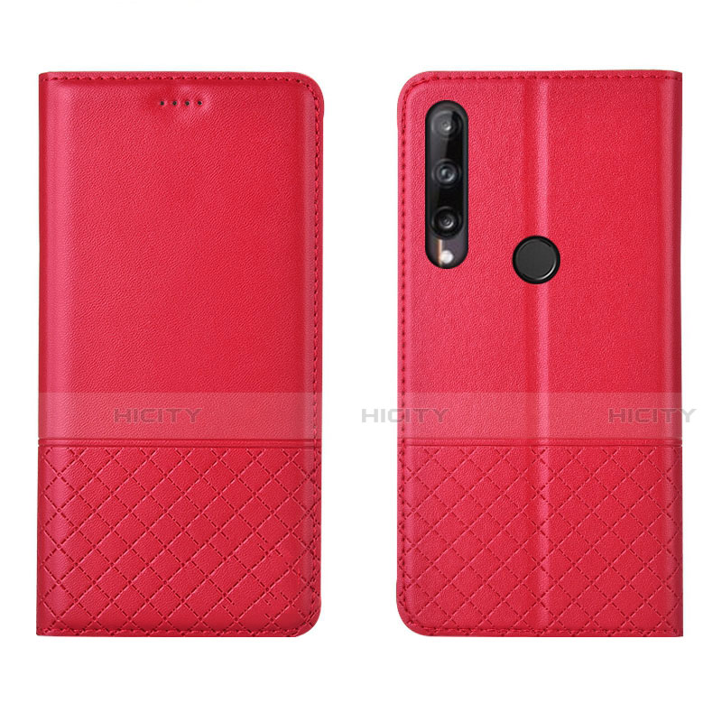 Handytasche Stand Schutzhülle Flip Leder Hülle L12 für Huawei P40 Lite E Rot Plus