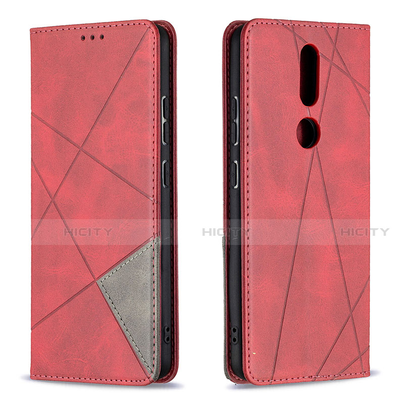 Handytasche Stand Schutzhülle Flip Leder Hülle L12 für Nokia 2.4 Rot