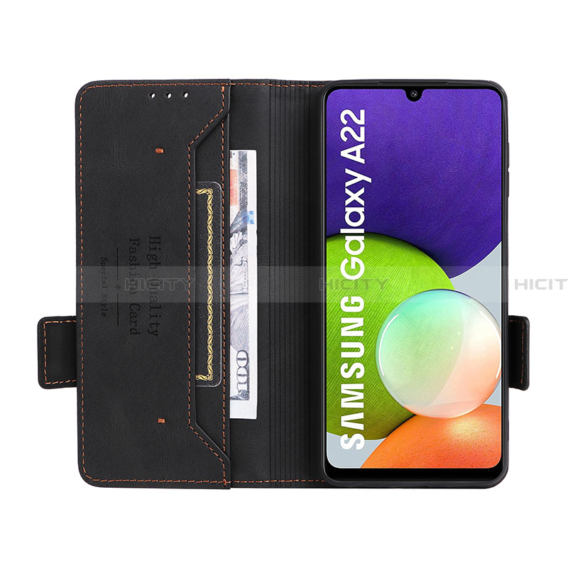 Handytasche Stand Schutzhülle Flip Leder Hülle L12Z für Samsung Galaxy A22 4G