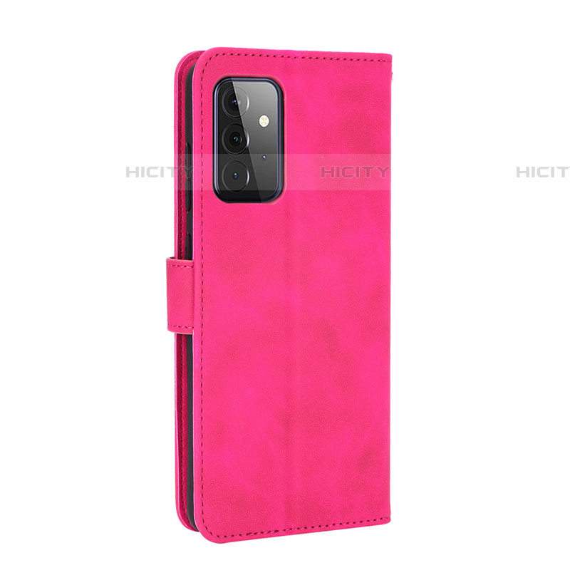 Handytasche Stand Schutzhülle Flip Leder Hülle L12Z für Samsung Galaxy A72 4G Pink Plus