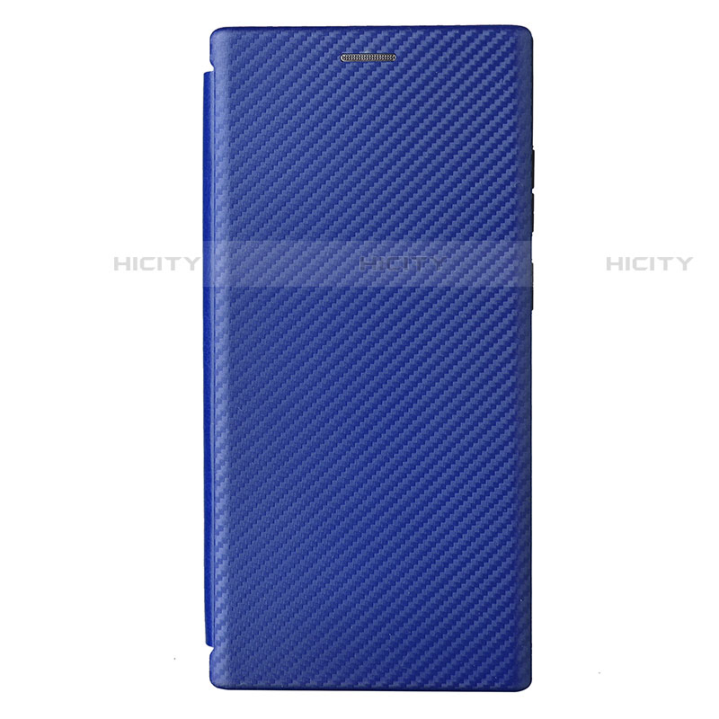 Handytasche Stand Schutzhülle Flip Leder Hülle L12Z für Samsung Galaxy S23 Ultra 5G Blau