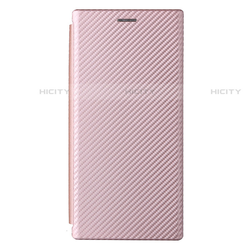 Handytasche Stand Schutzhülle Flip Leder Hülle L12Z für Samsung Galaxy S23 Ultra 5G Rosegold