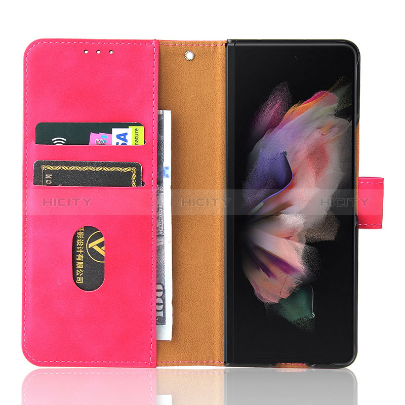 Handytasche Stand Schutzhülle Flip Leder Hülle L12Z für Samsung Galaxy Z Fold3 5G