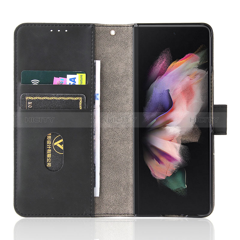 Handytasche Stand Schutzhülle Flip Leder Hülle L12Z für Samsung Galaxy Z Fold3 5G