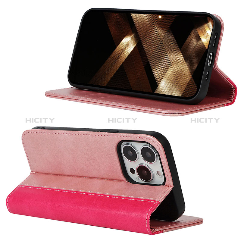 Handytasche Stand Schutzhülle Flip Leder Hülle L13 für Apple iPhone 14 Pro groß